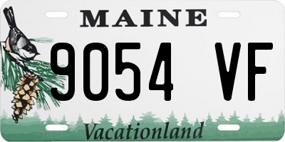 ME license plate 9054VF