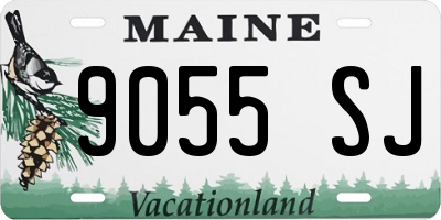 ME license plate 9055SJ