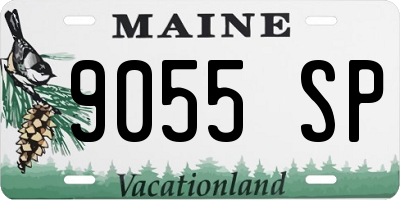 ME license plate 9055SP