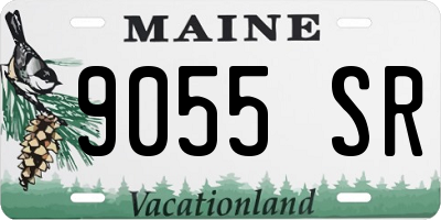 ME license plate 9055SR