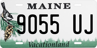 ME license plate 9055UJ