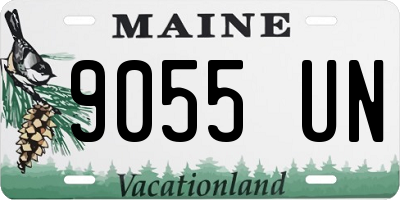 ME license plate 9055UN