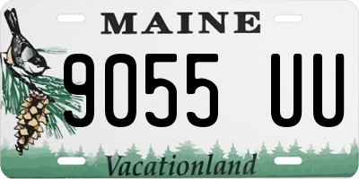 ME license plate 9055UU