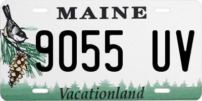 ME license plate 9055UV