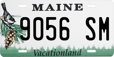 ME license plate 9056SM