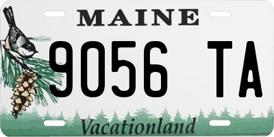 ME license plate 9056TA