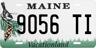 ME license plate 9056TI