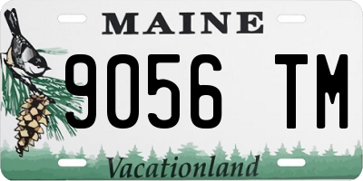 ME license plate 9056TM
