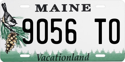 ME license plate 9056TO
