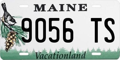 ME license plate 9056TS