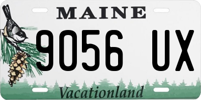 ME license plate 9056UX