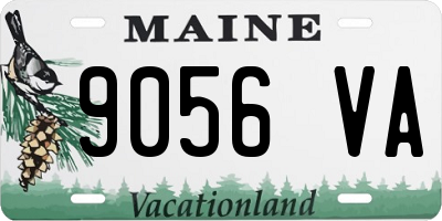 ME license plate 9056VA