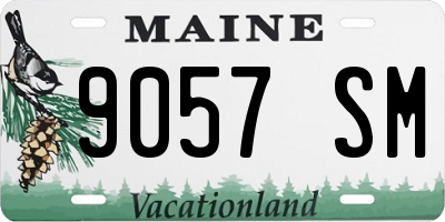 ME license plate 9057SM