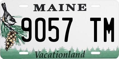 ME license plate 9057TM