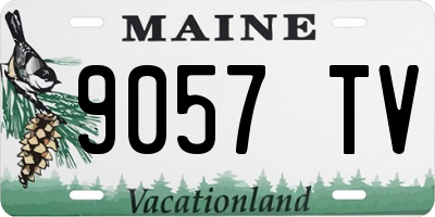 ME license plate 9057TV