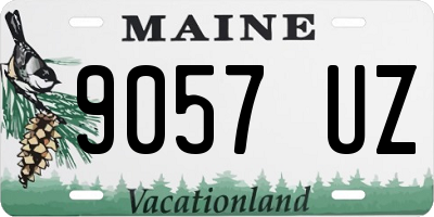 ME license plate 9057UZ