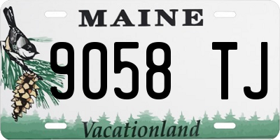 ME license plate 9058TJ