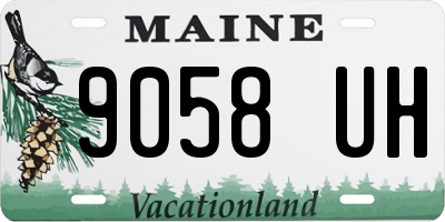 ME license plate 9058UH