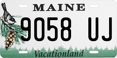 ME license plate 9058UJ