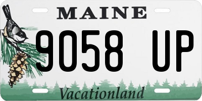 ME license plate 9058UP