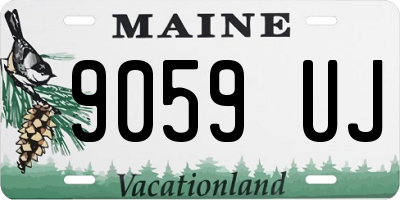 ME license plate 9059UJ