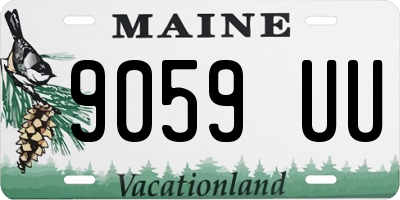 ME license plate 9059UU