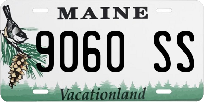 ME license plate 9060SS