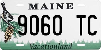 ME license plate 9060TC