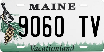 ME license plate 9060TV