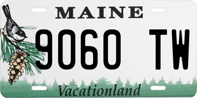 ME license plate 9060TW