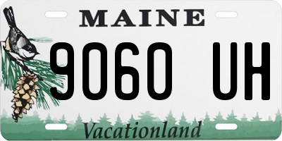 ME license plate 9060UH