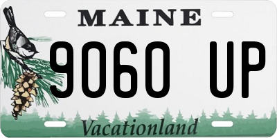 ME license plate 9060UP