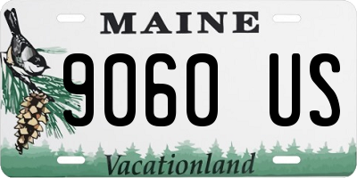 ME license plate 9060US