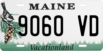 ME license plate 9060VD