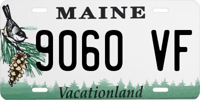 ME license plate 9060VF