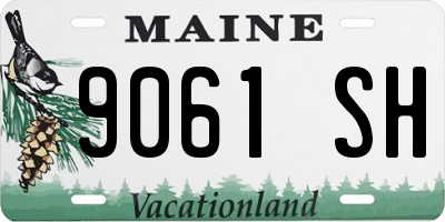 ME license plate 9061SH