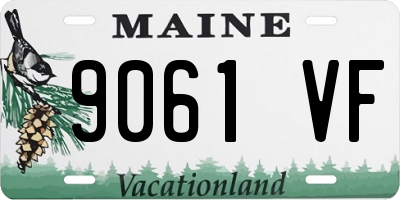 ME license plate 9061VF