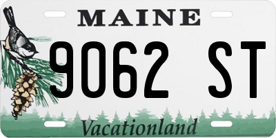 ME license plate 9062ST