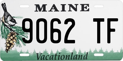 ME license plate 9062TF