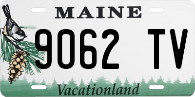 ME license plate 9062TV