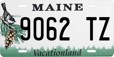 ME license plate 9062TZ
