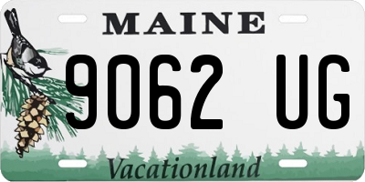 ME license plate 9062UG