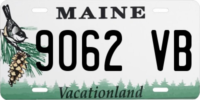 ME license plate 9062VB