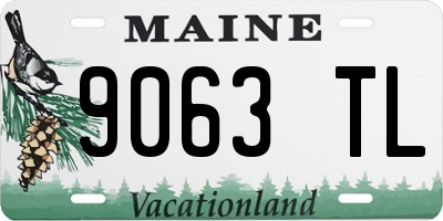 ME license plate 9063TL