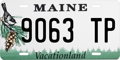 ME license plate 9063TP