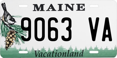 ME license plate 9063VA