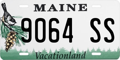 ME license plate 9064SS