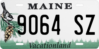ME license plate 9064SZ