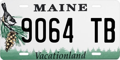 ME license plate 9064TB