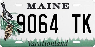 ME license plate 9064TK